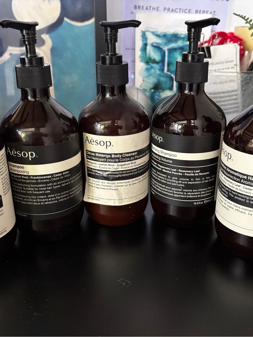 Empty Aesop Brown Amber Pump Bottles - $10 each